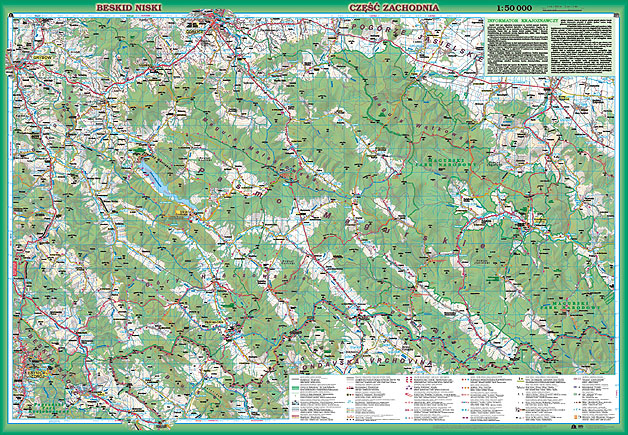 Beskid Niski  - mapa