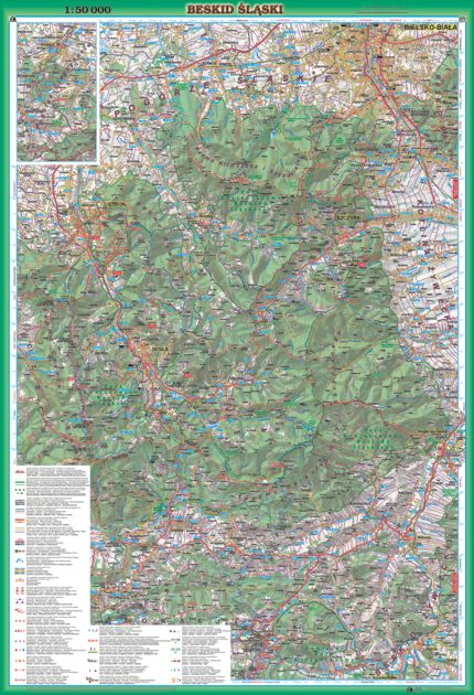 Beskid Śląski - mapa